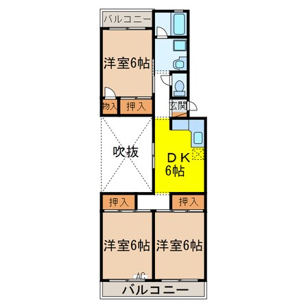 ヴィラナリー安八　Cの物件間取画像